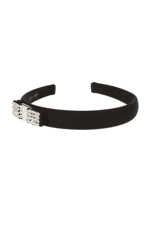 【送料&関税込】Ferragamo Black Fabric Vara Hairband Vara Bow headband - Women | Ferragamo